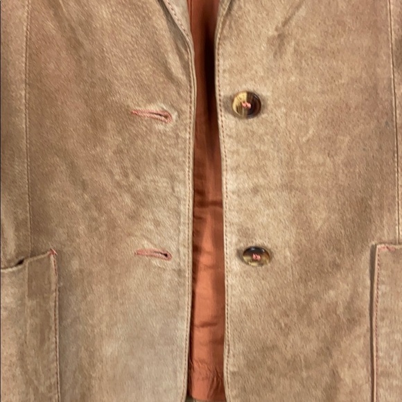 Vintage Suede Leather Blazer size 12(m/l) - Picture 16 of 16